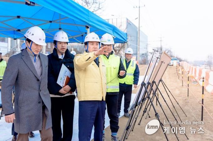 오산시, 경부선철도 횡단도로 개설공사 현장점검