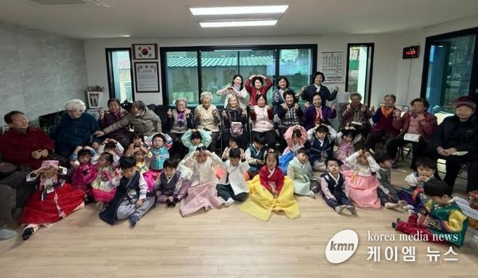 오산시 중앙동, 시립미래클어린이집 원아들 경로당 방문