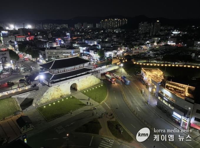 수원 장안문 일원의 실제 전경