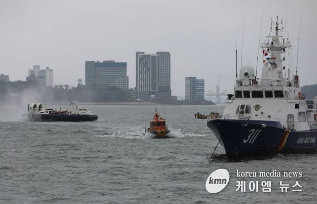 중부지방해양경찰청 해상훈련 모습
