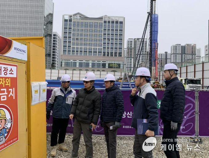 과천시, 해빙기 대비 대형 건축공사장 안전 점검 실시