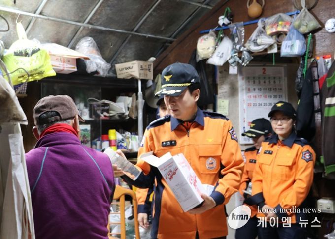 광명소방서, 주거용 비닐하우스 현장안전지도 실시로 화재위험 관리 강화