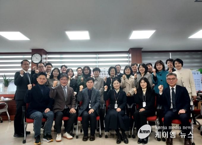 수원교육지원청, 신임 교(원)장 차담회 개최