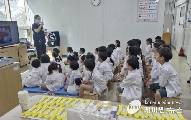 지난해 미취학 아동을 대상으로 진행한 구강건강교실