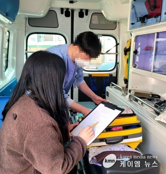 의정부시 보건소, 관내 구급차 관리실태 현장점검