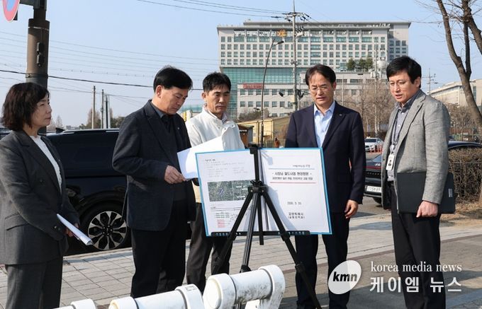 철도 사업 현장방문 - 동국대 일산병원 사거리