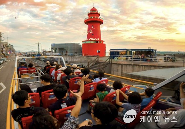 시흥시티투어 2층 버스 운행 현장