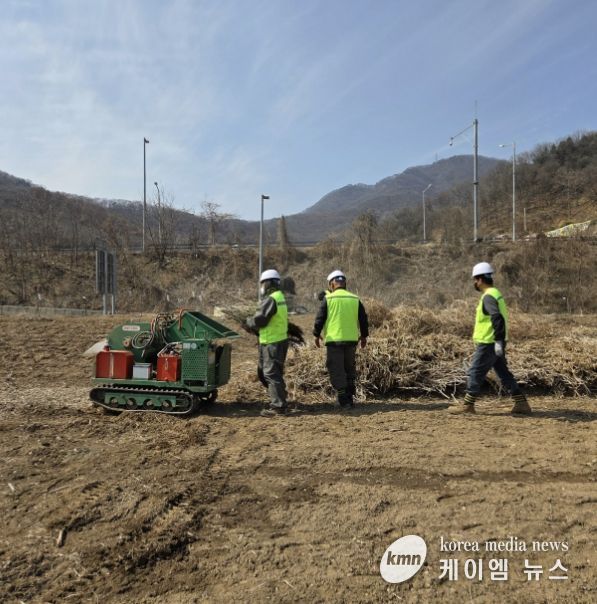 동두천시, 영농부산물 파쇄사업 추진으로 산불 예방 나서