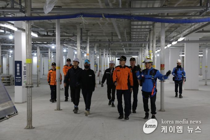 홍성소방서, 봄철 공사장 화재예방 위한 현장 지도 실시