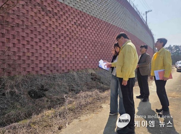 평택시 안중출장소, 해빙기 대비 시설물 안전 점검