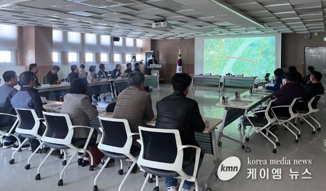 중리동 통장단, 주민자치회, 새마을협의회 대상 중리동 현안사항 설명