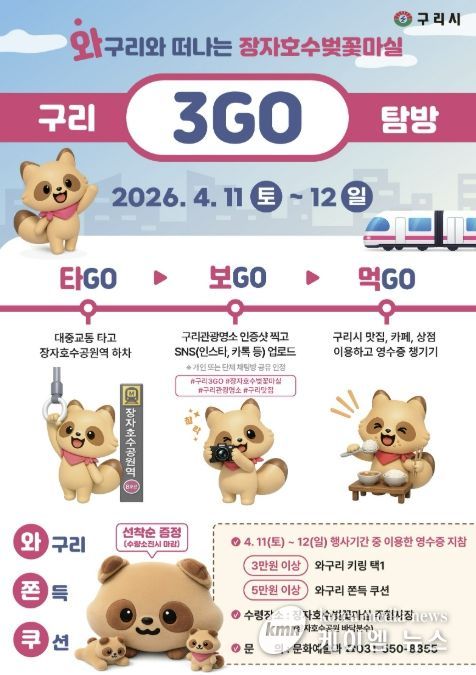 구리시, 관광과 소비를 잇는 ‘와! 구리 3GO 탐방’ 운영