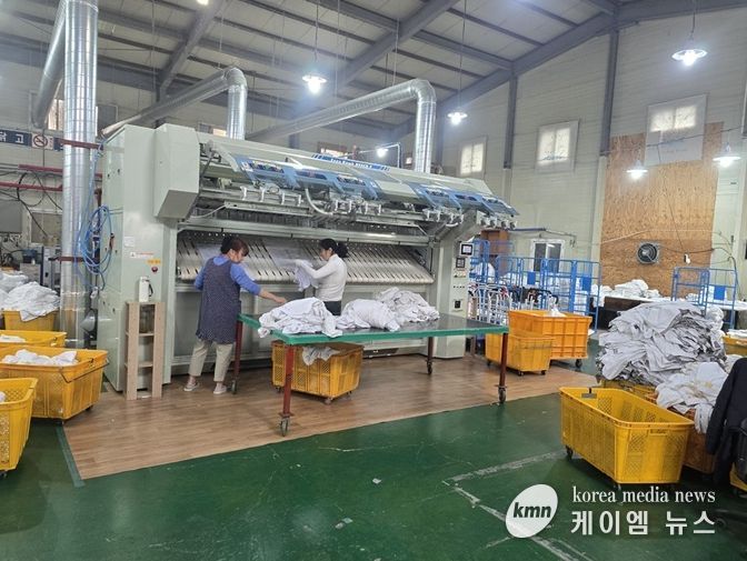 파주시 광탄면 ㈜다모아 세탁, ‘이불세탁 재능기부’로 이웃사랑 실천