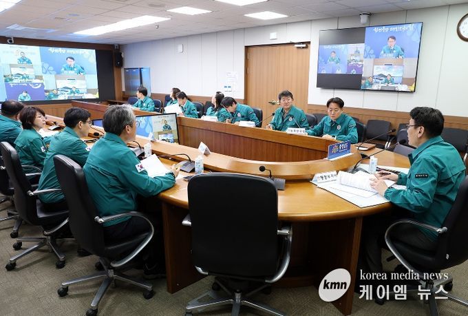 조류인플루엔자 발생 긴급 재난안전대책본부 영상회의